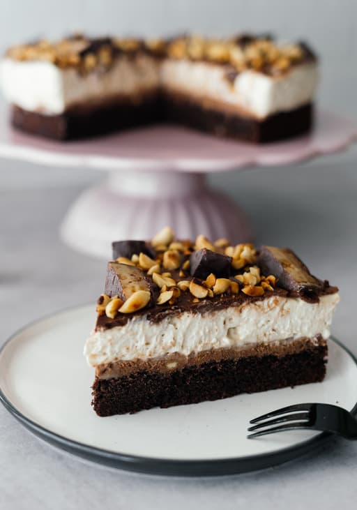 Vegane Snickers-Torte