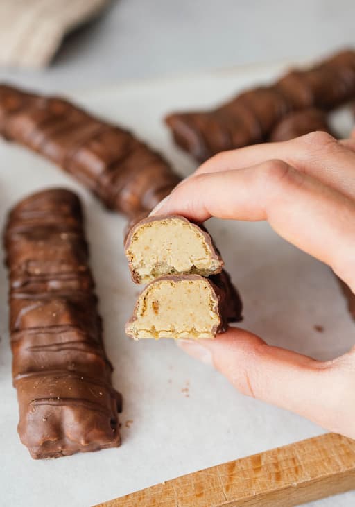 Vegan Chocolate Bar with Hazelnut Filling (Vegan Kinder Bueno)