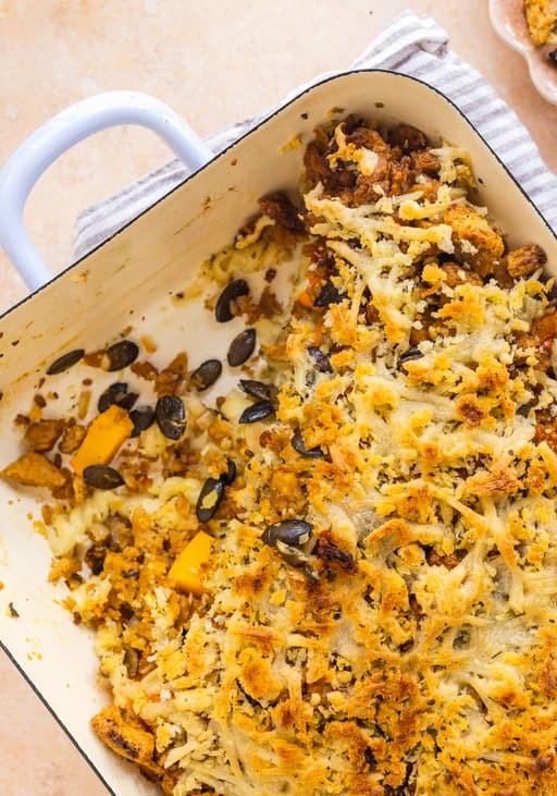 Vegan Pumpkin Casserole with Mince