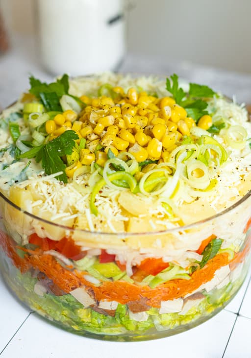 Vegan Layered Salad