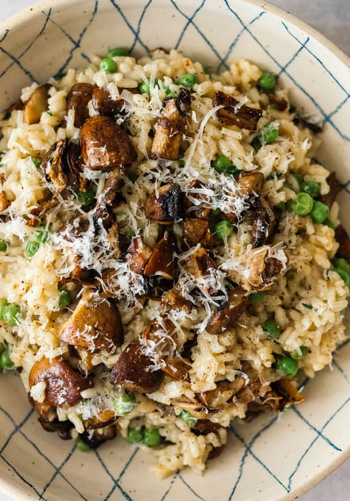 Cremiges veganes Pilz-Risotto