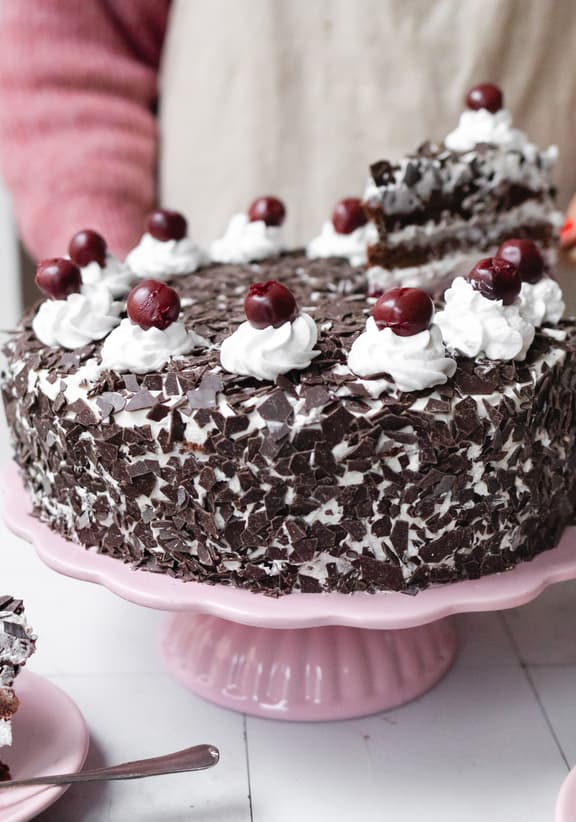 Vegane Schwarzwälder Kirschtorte