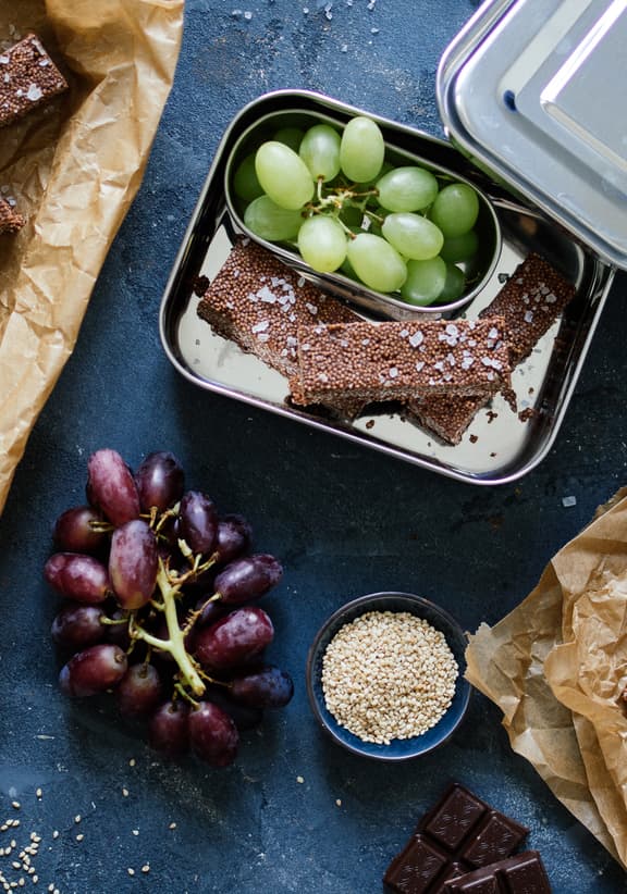 Vegane Tahin-Amaranth-Riegel