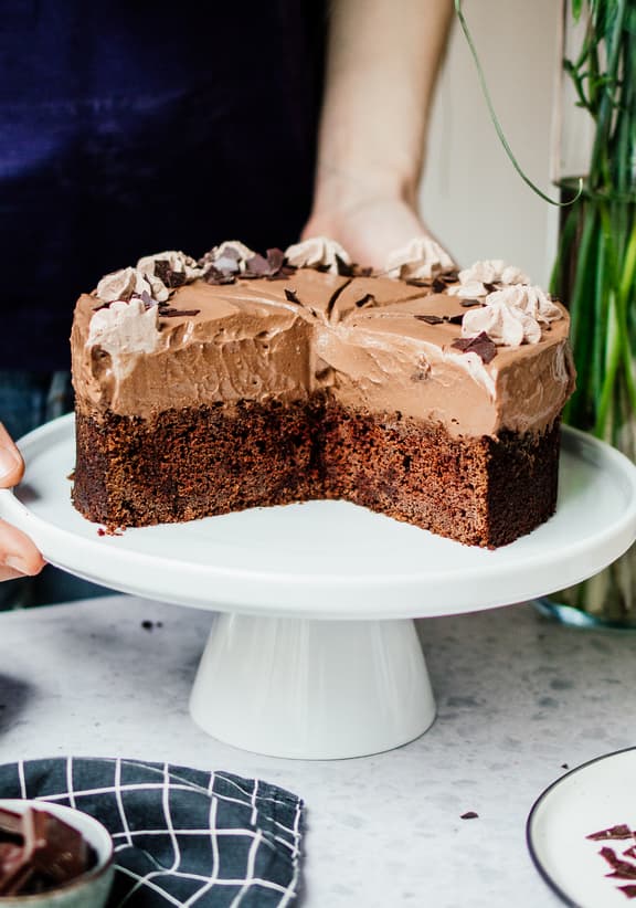 Vegane Schoko-Mousse-Torte