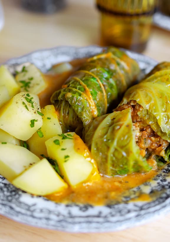 Vegane Kohlrouladen