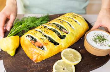 Vegan Salmon in Puff Pastry