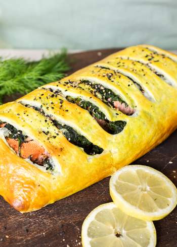 Vegan Salmon in Puff Pastry