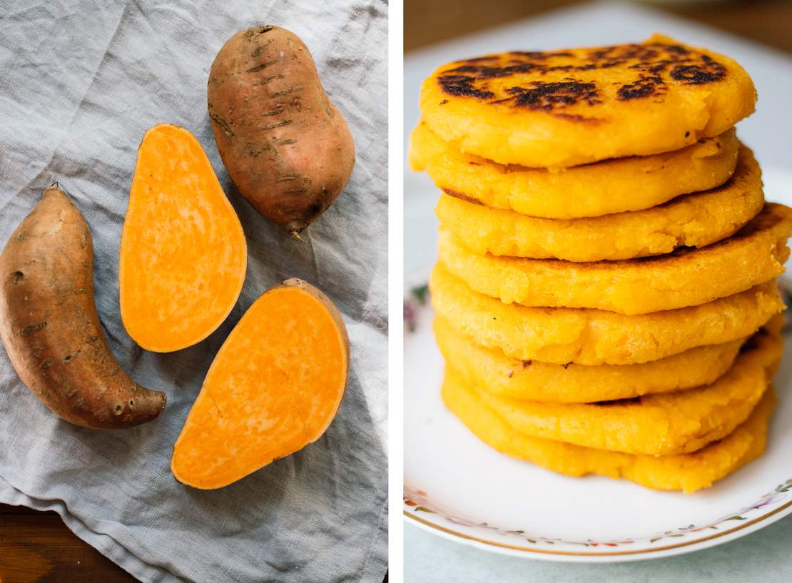 R390 Vegan Sweet Potato Pancakes with 3 Ingredients