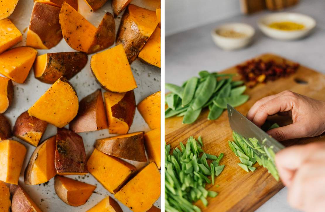 R769 Baked Sweet Potato Salad with Sesame Vinaigrette