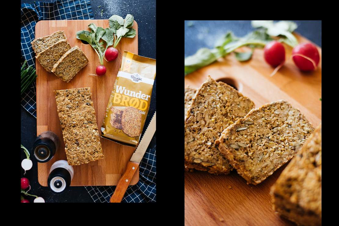 R553 Vegane Leberwurst auf frisch gebackenem Brot