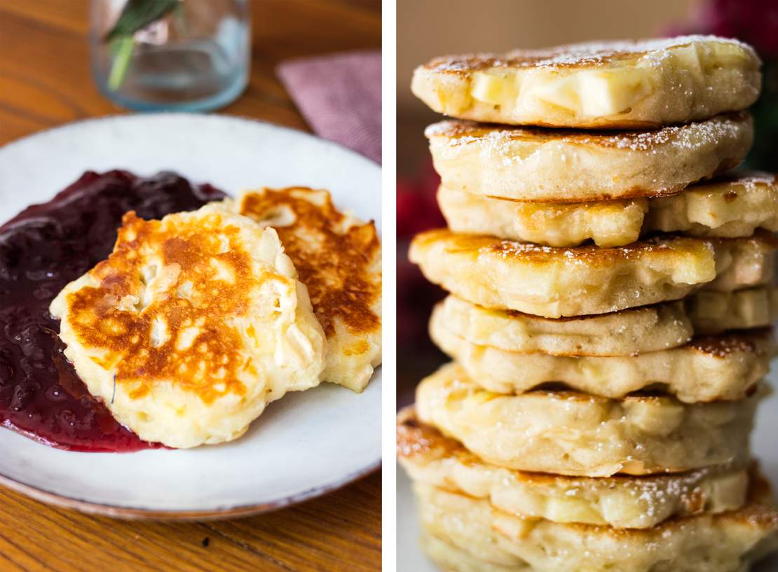 R31 Vegane Hefepfannkuchen mit Äpfeln 