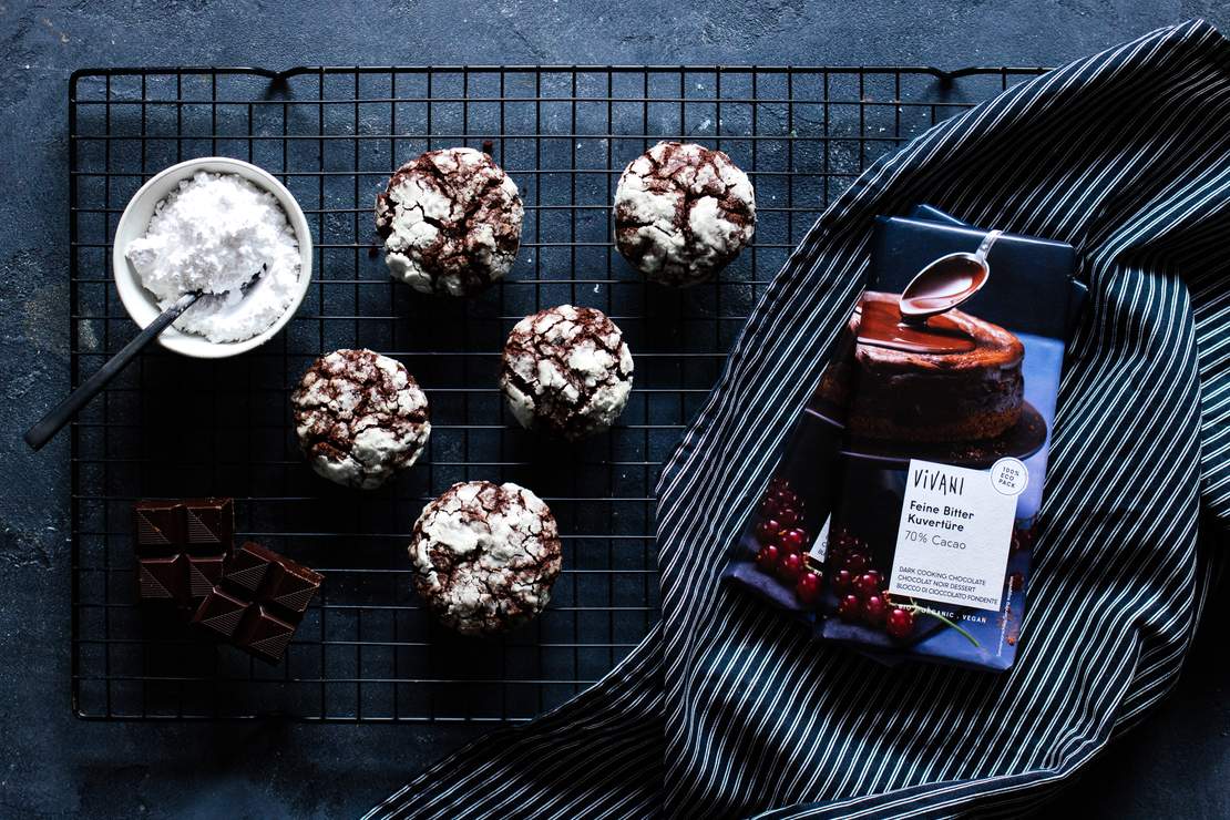 R485 Vegane Chocolate Brownie Crinkle Cookies
