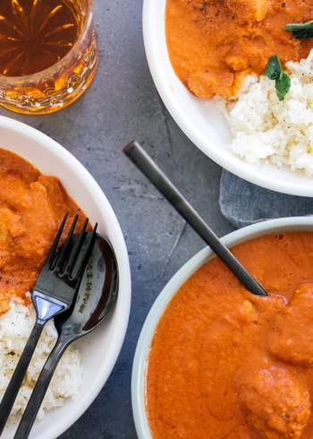 Vegan Butter Chicken with Rice