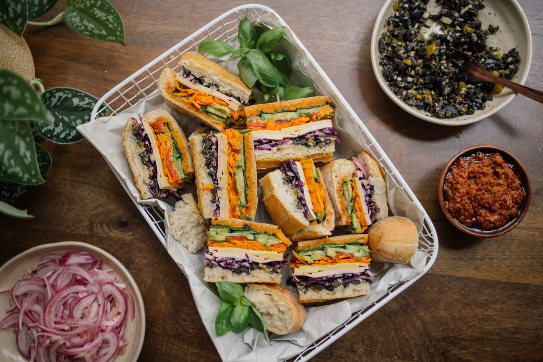 R659 Veganes Picknicksandwich XXL a la Muffuletta