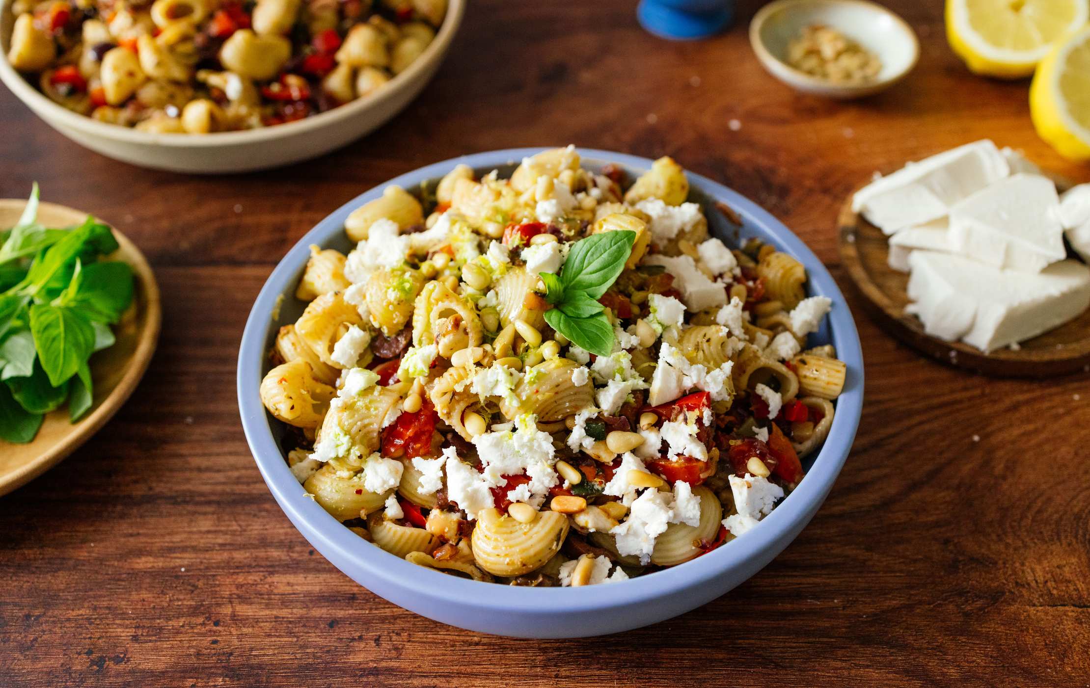 Veganer Nudelsalat à la Ratatouille | Einfaches Rezept - Zucker&amp;Jagdwurst