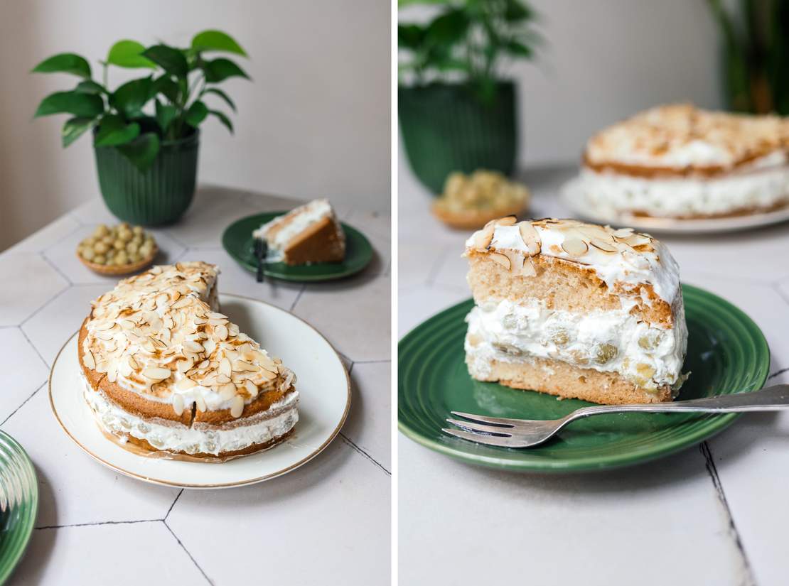 R915 Vegan Gooseberry Meringue Cake