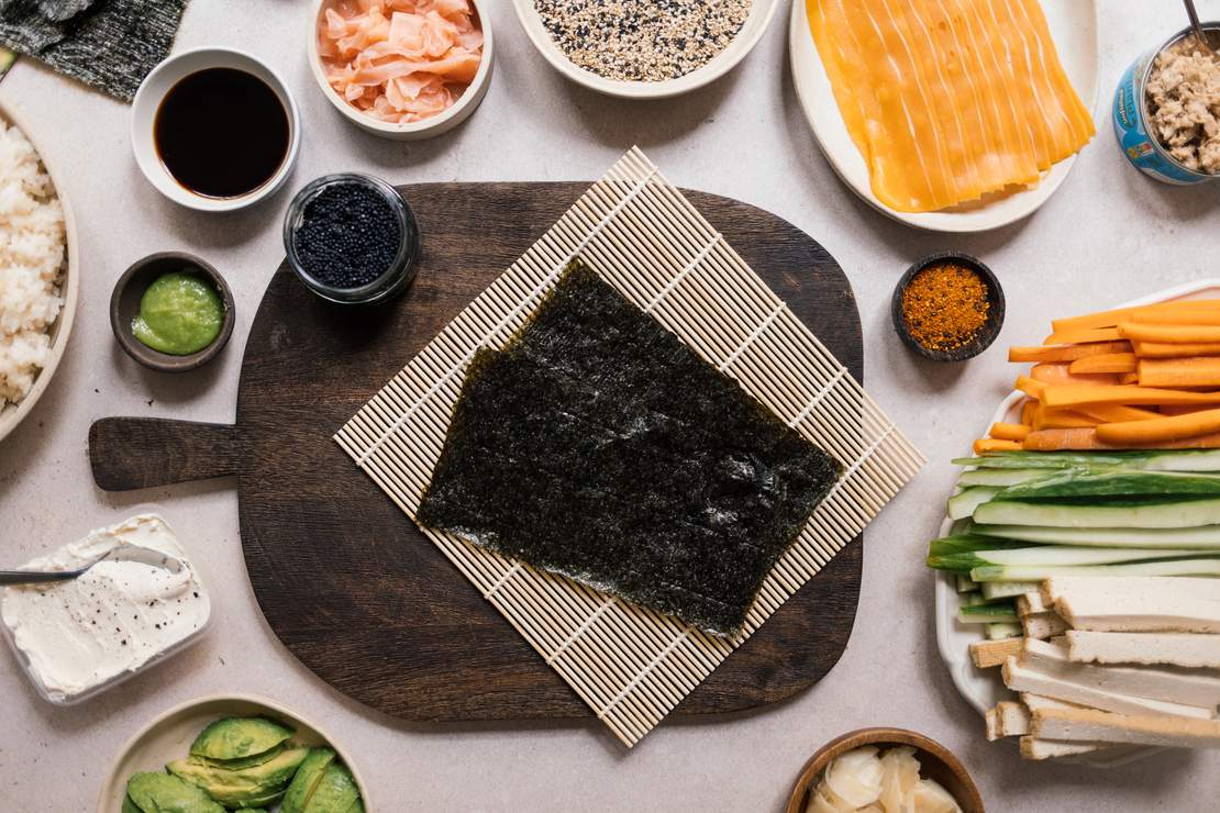 R849 Homemade Vegan Sushi Platter