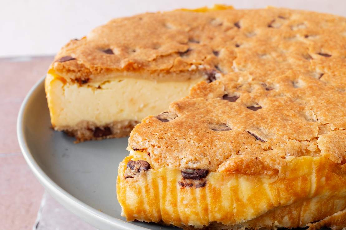 R843 Vegan Cookie Dough Cheesecake