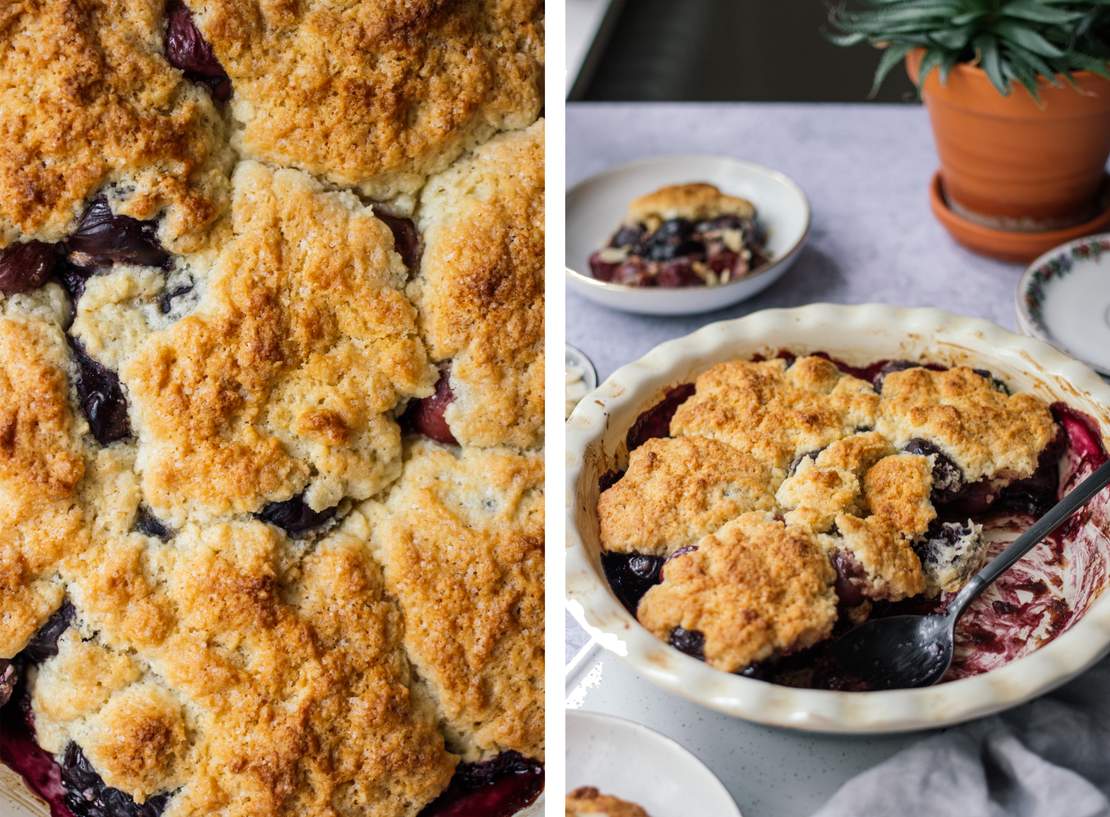 R529 Vegan Cherry Cobbler