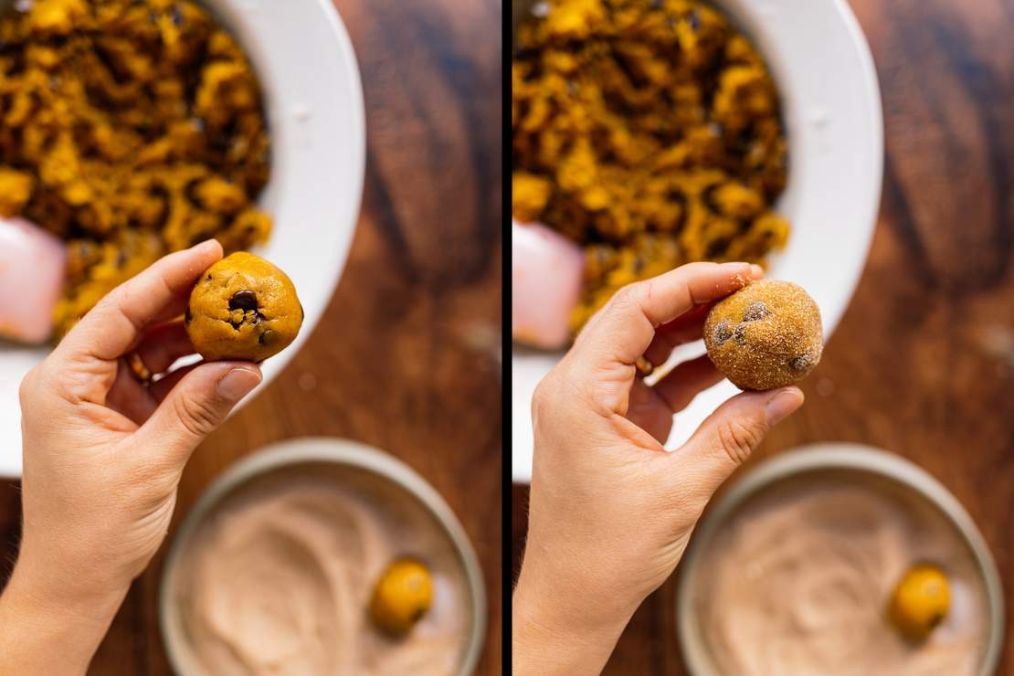 R210 Vegane Snickerdoodles mit Kürbis