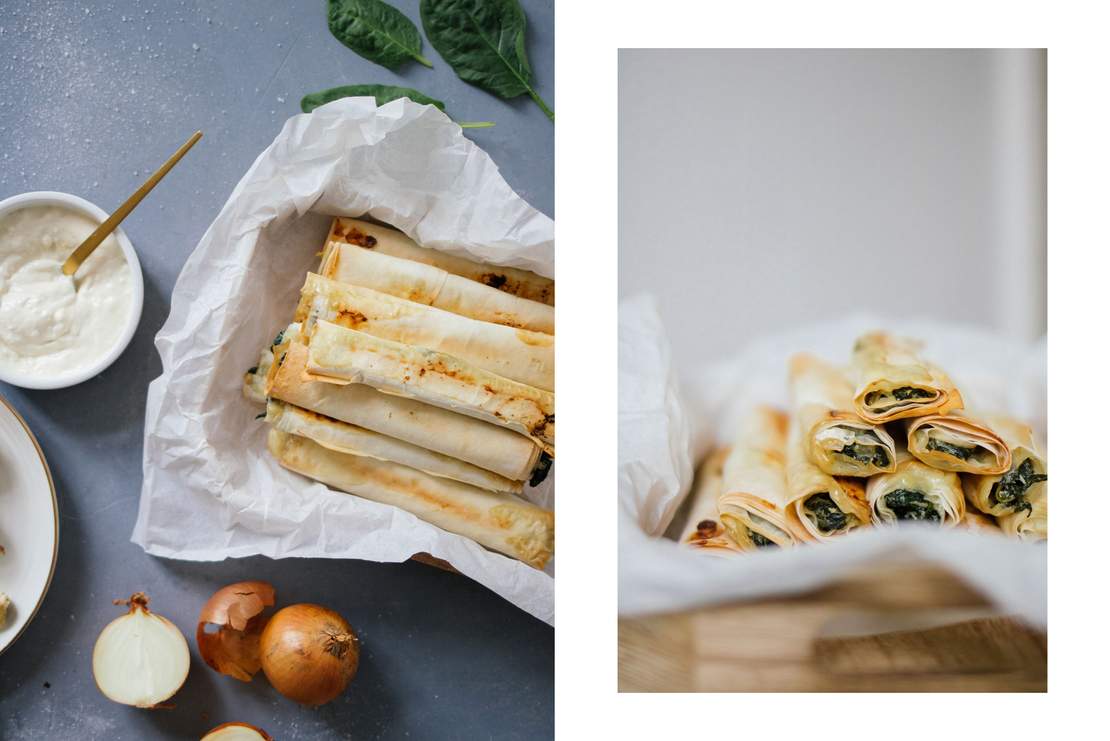 R343 Vegane Zigarren-Börek mit Spinat