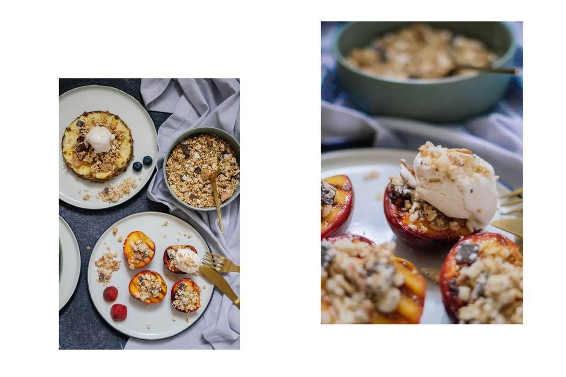 R282 Gegrillte Früchte mit Müsli-Crumble