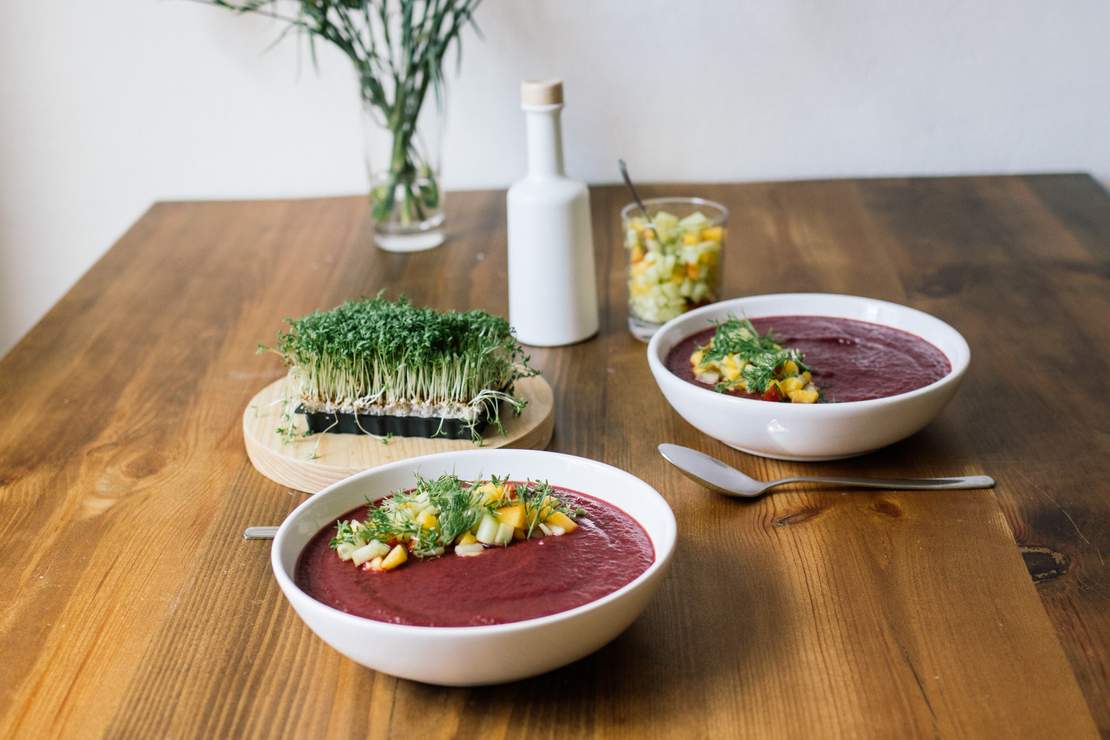 R173 Beetroot gazpacho