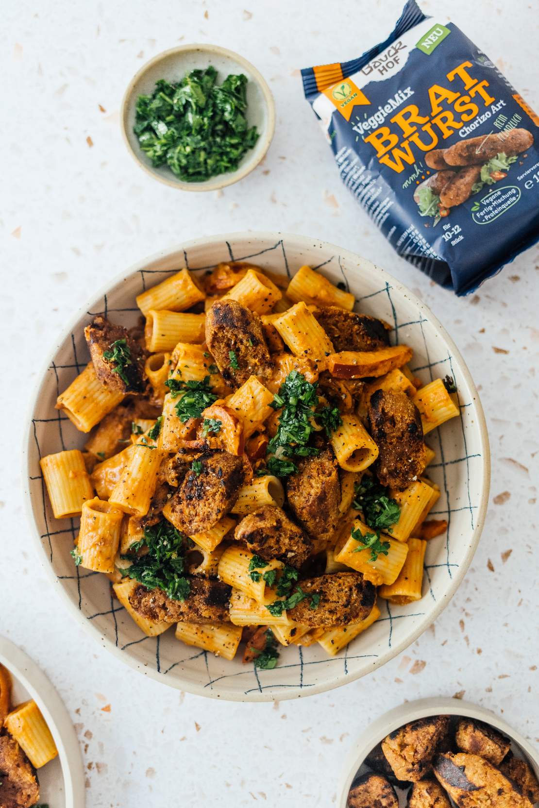 R713 Vegane Chorizo-Pasta