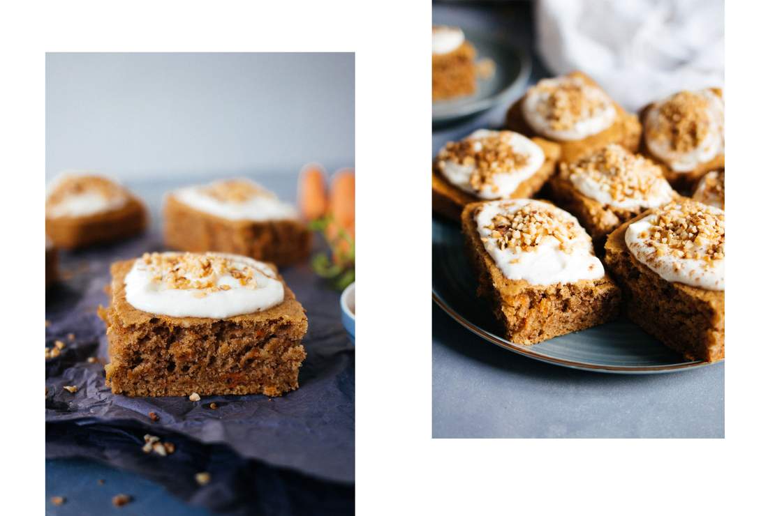 R376 Vegan carrot cake with cream cheese frosting