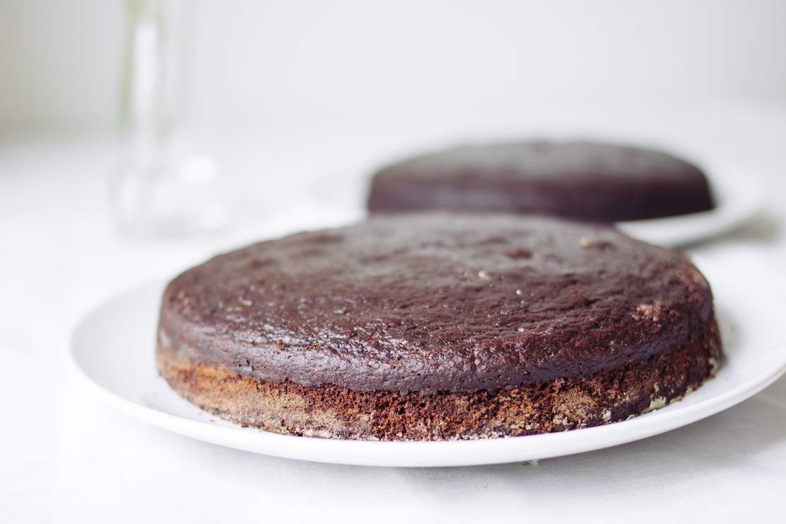 R184 Vegan Chocolate Layer Cake with Sprinkles