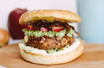 Veganer Portobello-Burger