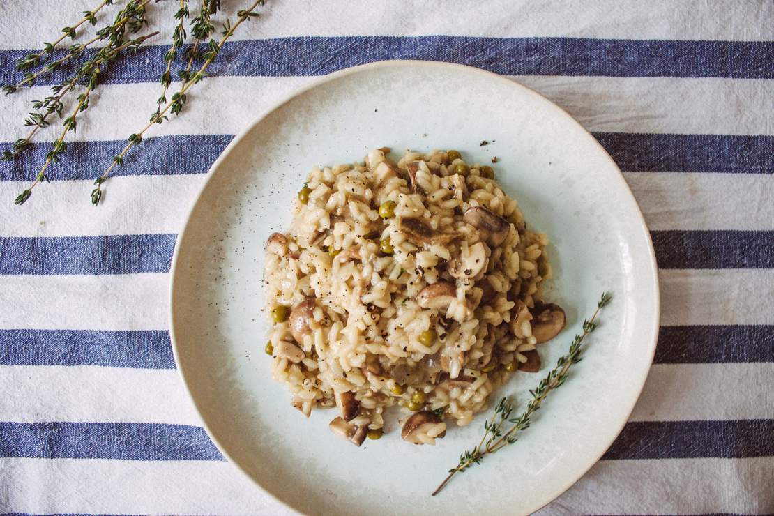R146 Creamy vegan mushroom risotto