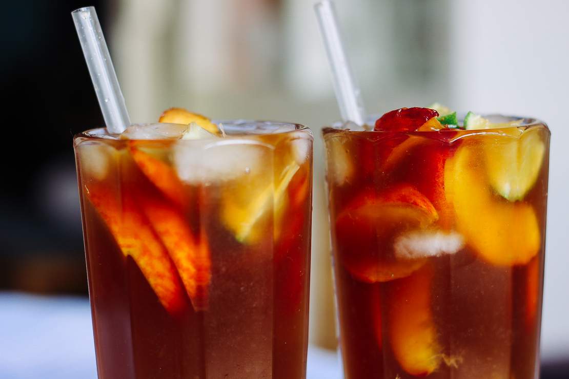 R25 Homemade Peach Iced Tea with Lime