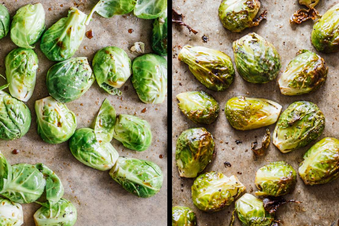 R568 Vegan Pumpkin Mac and Cheese with Roasted Brussels Sprouts