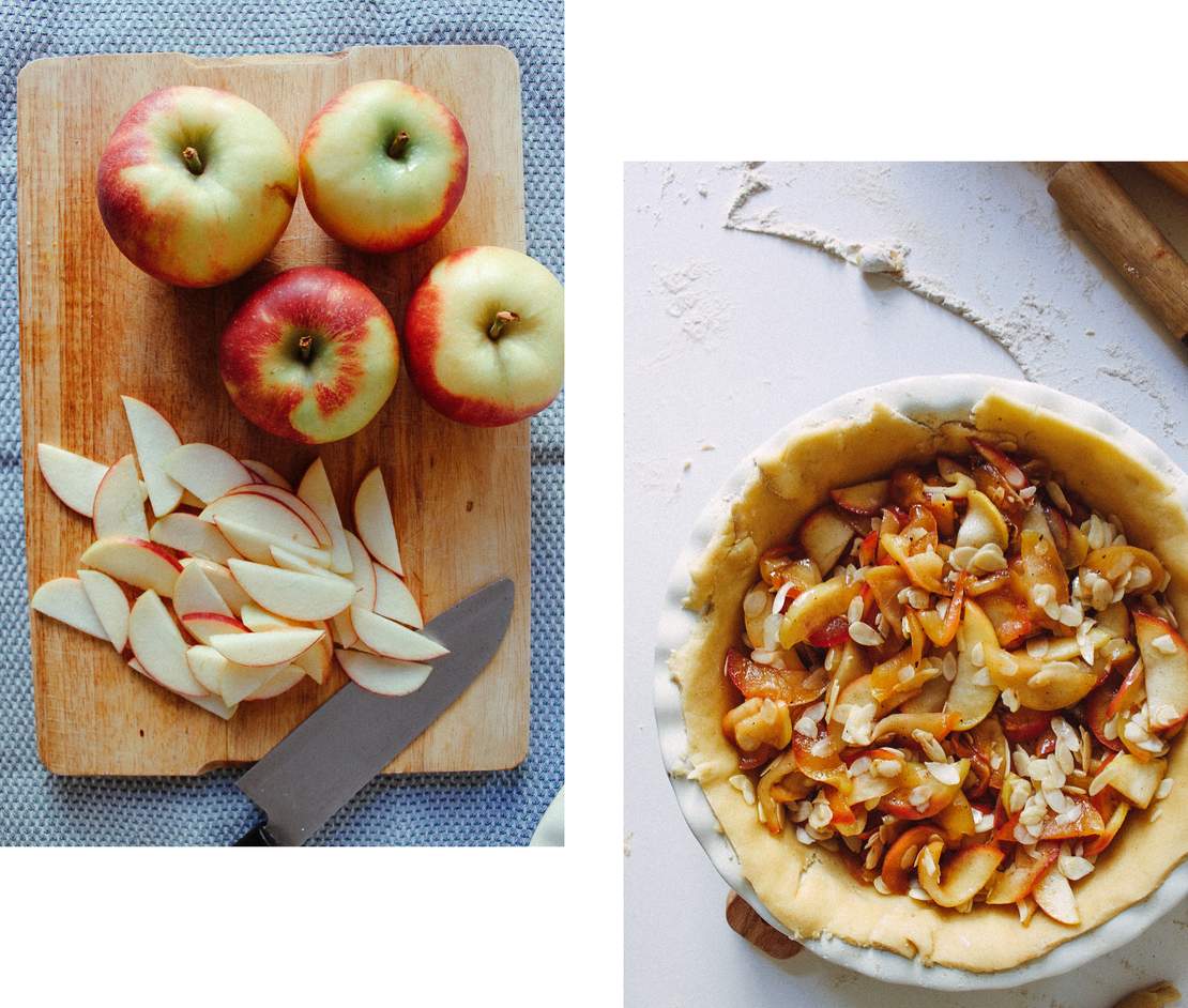R181 Pie mit karamellisierten Äpfeln