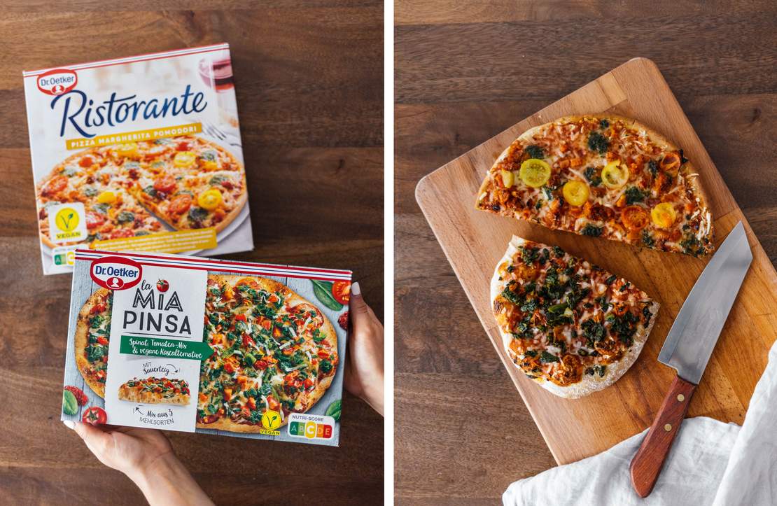 A185 Store-bought frozen vegan pizzas (in Germany)