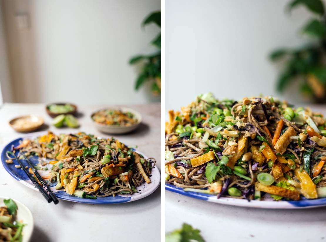 R826 Veganer Soba-Sommerrollen-Salat