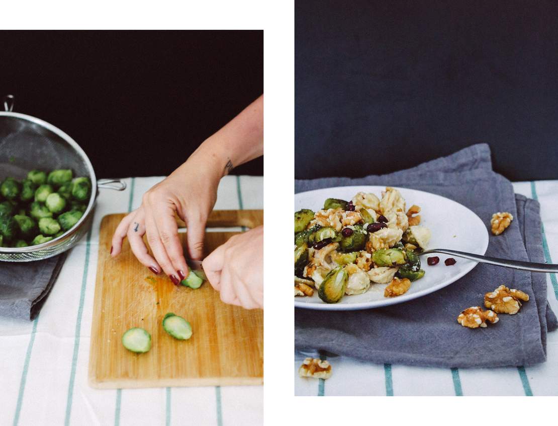 R84 Orecchiette with roasted brussels sprouts and vegan sauce alfredo