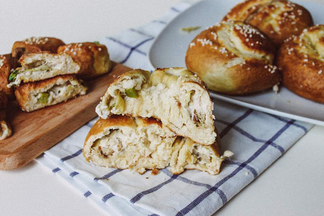 R180 Stuffed Pretzel rolls