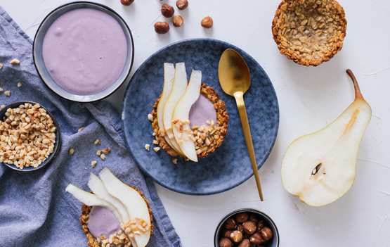 Schnelle Granola-Cups mit Heidelbeerjoghurt | Veganes Rezept - Zucker ...