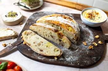 Sourdough Bread with Potato & Walnut
