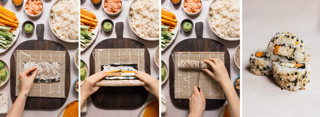 R849 Homemade Vegan Sushi Platter