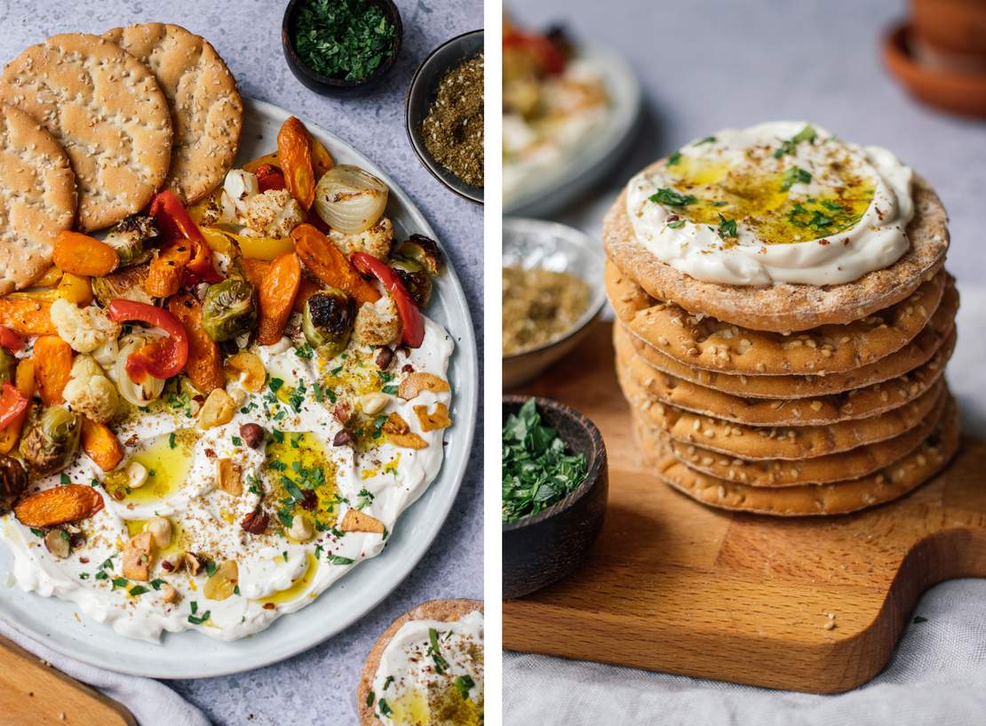 R576 Oven Roasted Vegetables with Vegan Labneh