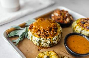Baked Squash with Quinoa Filling