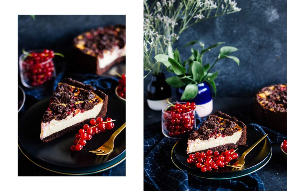 R559 Vegan Redcurrant Chocolate Cheesecake