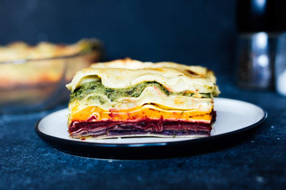 R475 Vegan Rainbow Lasagna