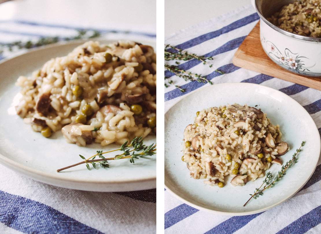 R146 Creamy vegan mushroom risotto