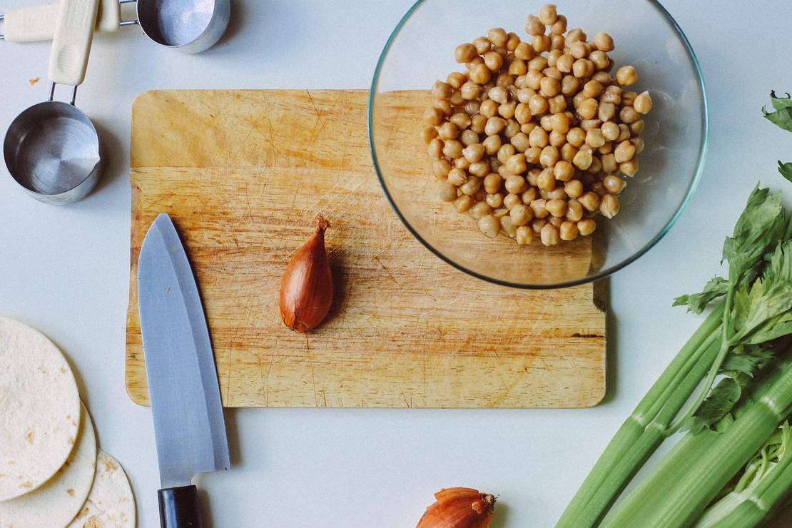 R91 Vegan chickpea tuna taco