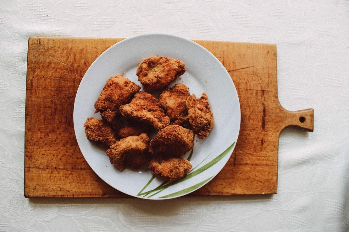 R119 Vegan Schnitzel mit selbstgerechten Kroketten