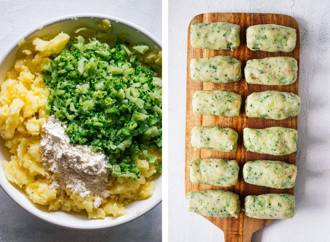 R560 Vegane Brokkoli-Kroketten mit Kräuterdip